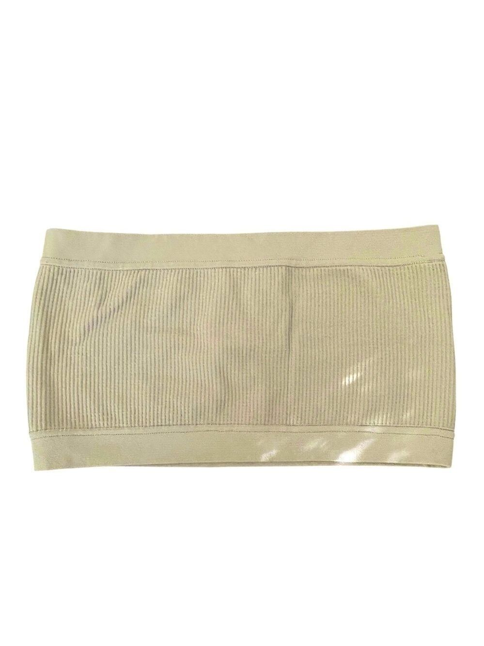 2/$15 Garage Ribbed Tube Top Tan Small